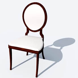 Classic dining chair 3D Object | FREE Artlantis Objects Download